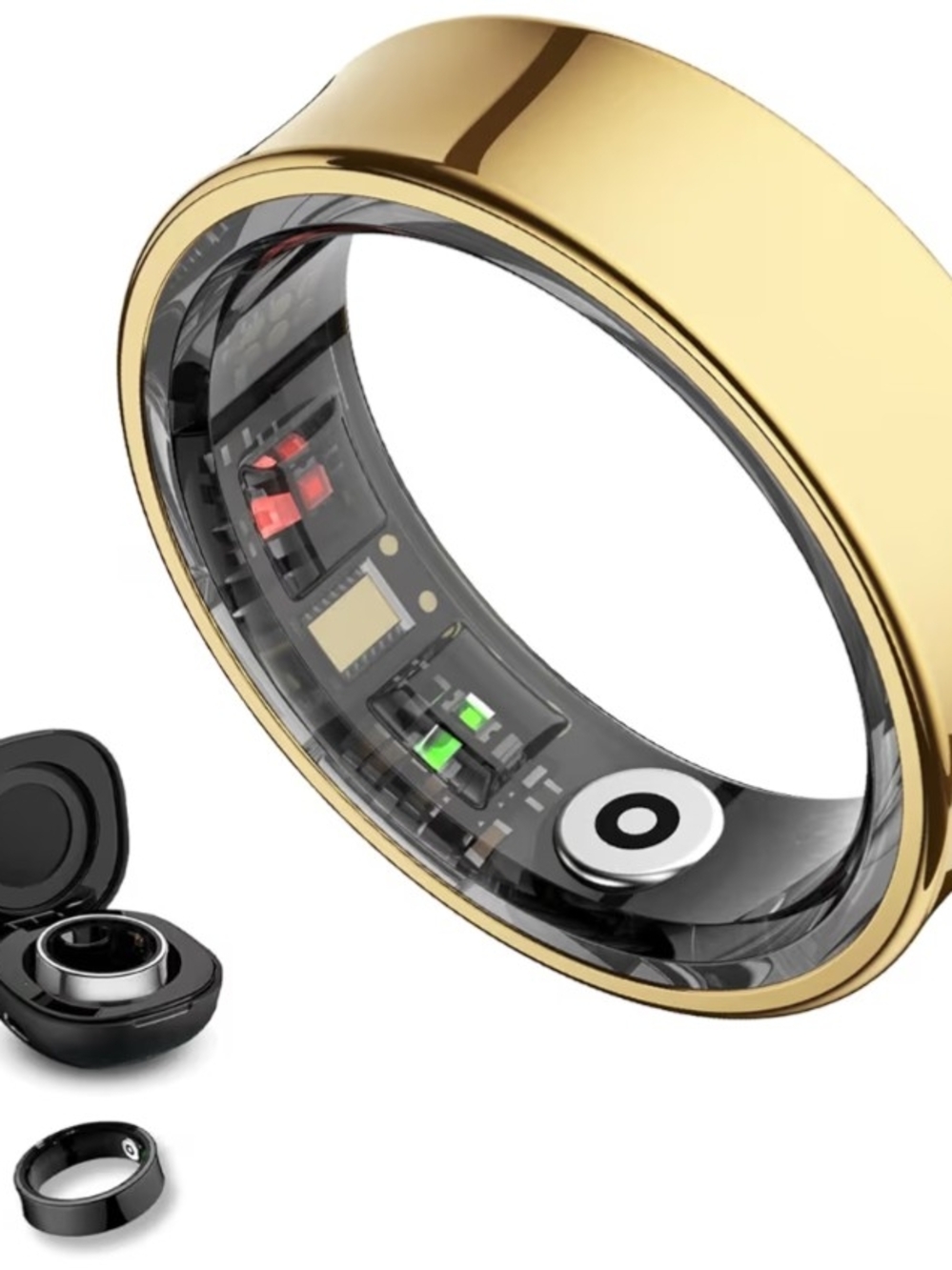 Smart Ring Health Tracking For Both Men And Women Polished Gold #7